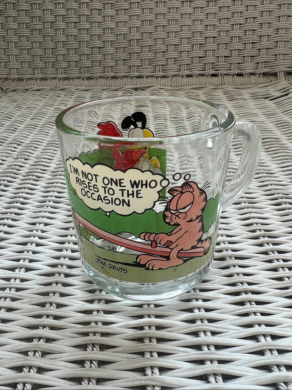 Vintage Garfield Glass Mug - McDonald’s Collectible